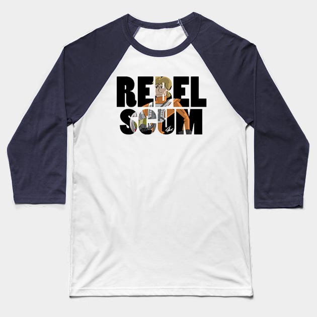 Rebel Scum Baseball T-Shirt by Tuckerjoneson13